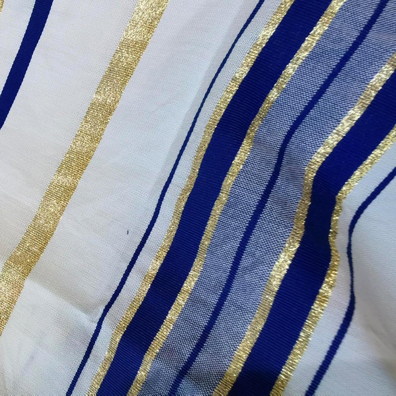 Rooherd blue men's prayer shawl Christian prayer scarf jewish tzitzit tallit cloth rainbow jerusalem clothes Israel design - Image 5